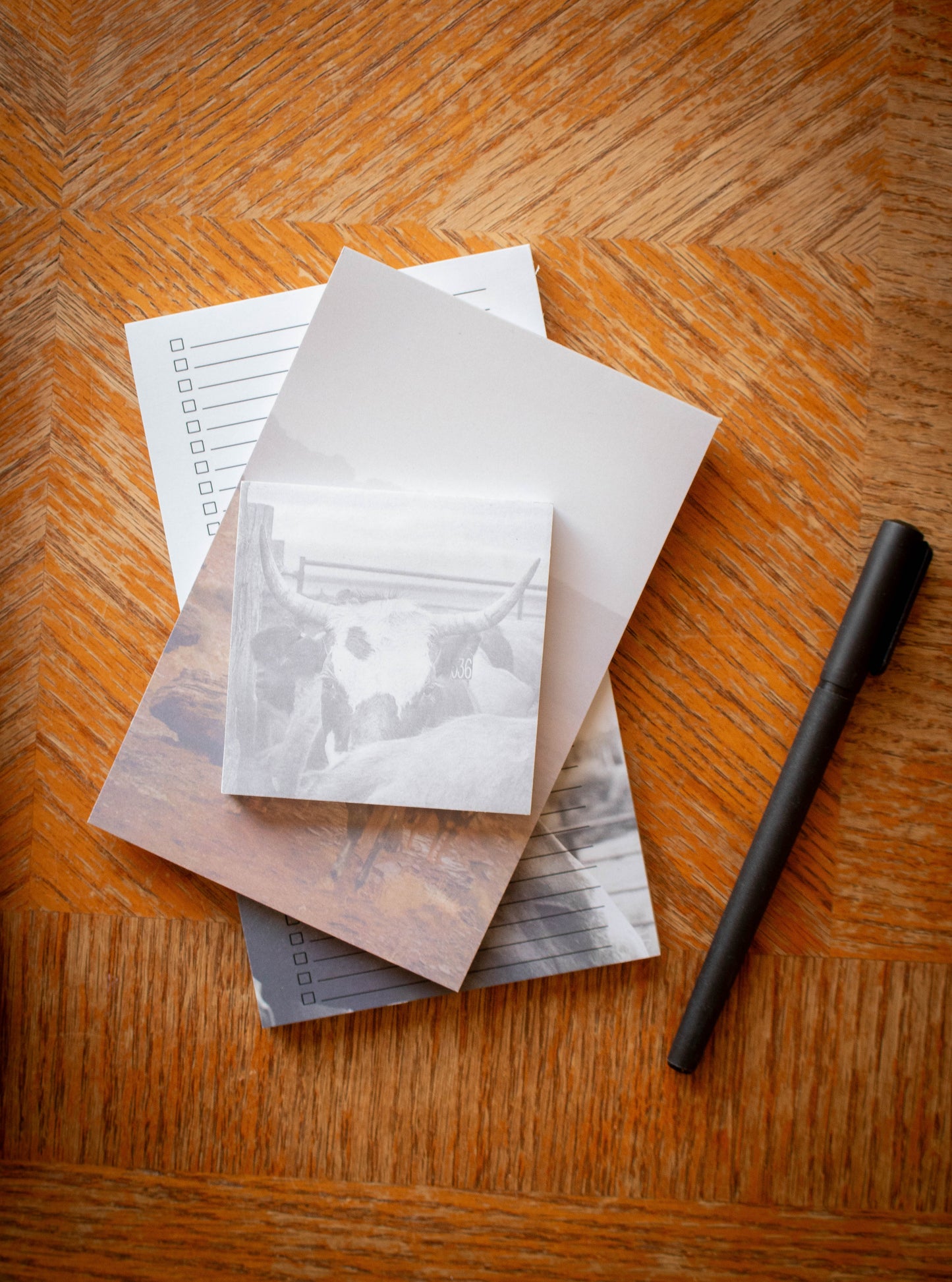 Western Cow Sticky Notes