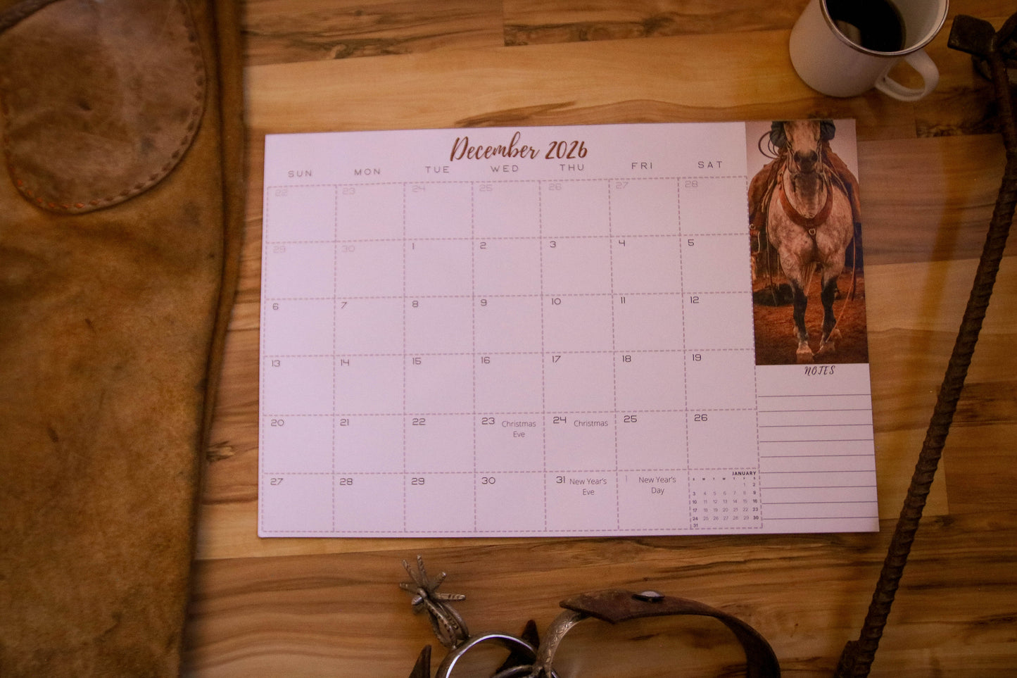 2026 Western Desk Calendar