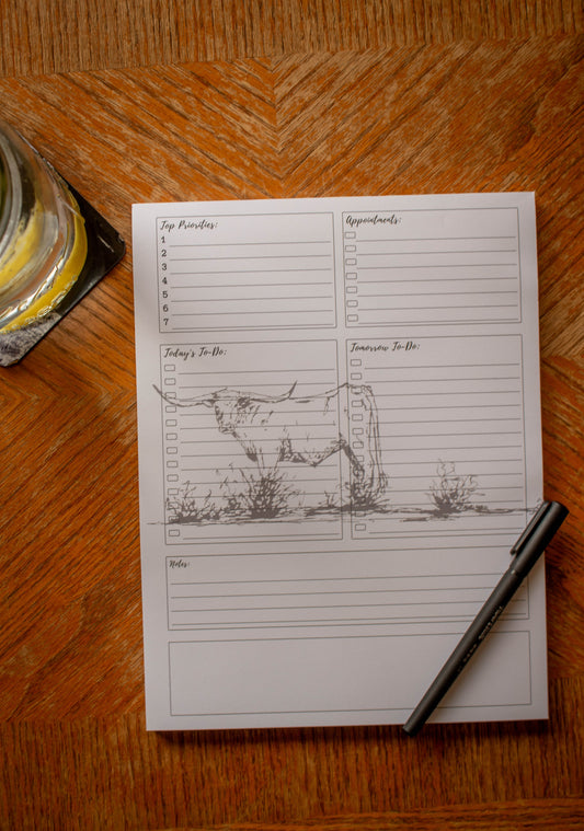 Western Daily Tear Away Planner Pad