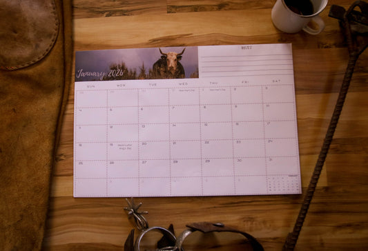 2026 Western Desk Calendar